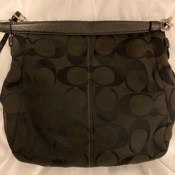 Coach dark brown and black Monogram Hobo Bag - Picture 2 of 8